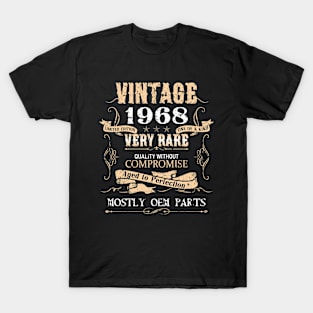 54 years old 54th birthday Decoration Vintage Perfection Aged 1968 T-Shirt